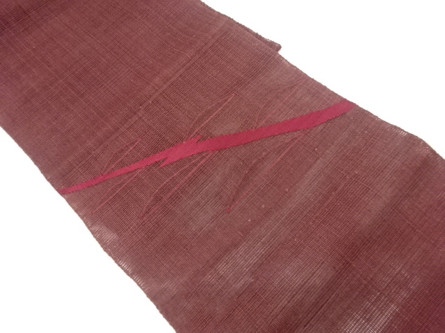 JAPANESE NAGOYA OBI FOR SUMMER / TSUMUGI / WOVEN ABSTRACT
